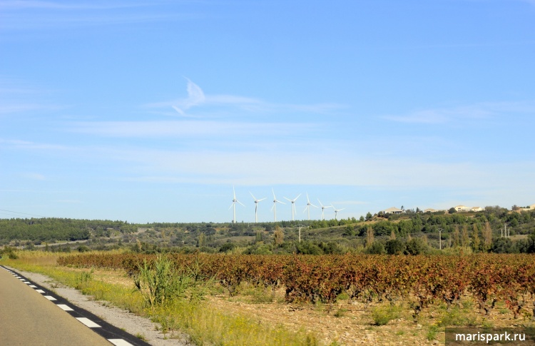 On the way to Nice from Barcelona by car