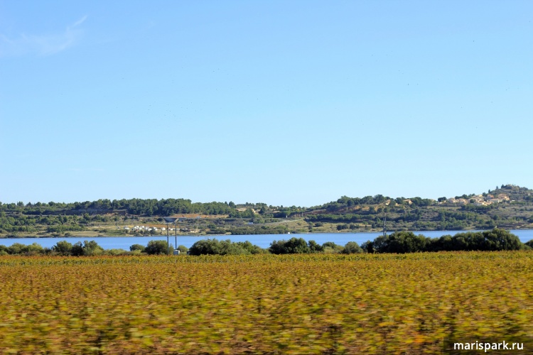 On the way to Nice from Barcelona by car